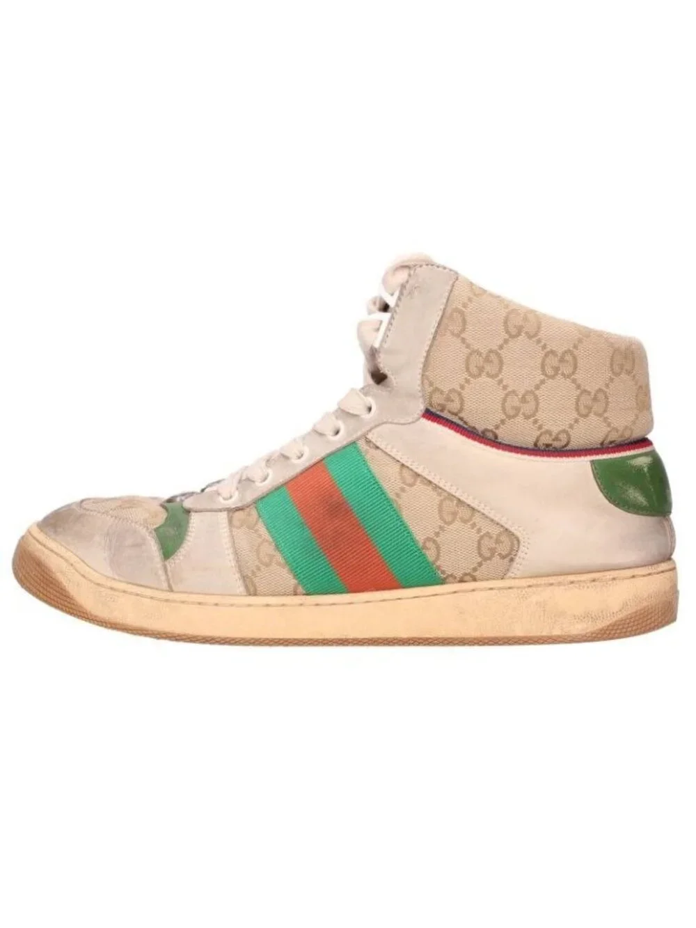 Gucci Vintage Processed High Cut Sneakers
